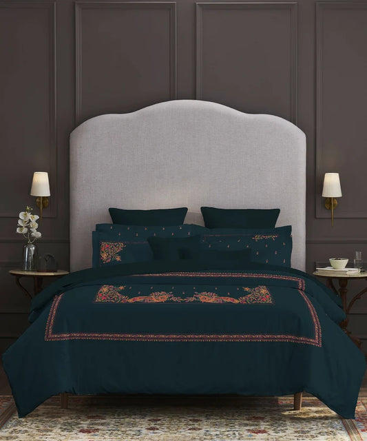 Trident Nectarsoft Elite King Bedsheet Set – 400 TC Cotton, 4 Pillow Covers