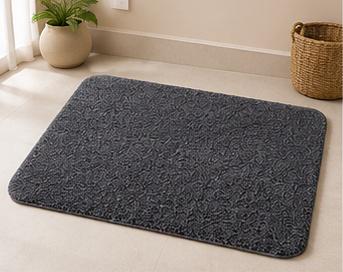 Obsessions Diana Bath Mat - Gel Foam & Latex Backing, Anti-Skid